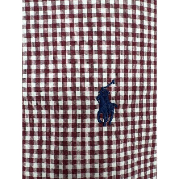 Vintage Ralph Lauren Shirt Mens XL Red Check Plaid Button Down Pony Cotton - Picture 7 of 9